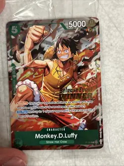 Optcg- P-135 Monkey D Luffy Promo Pre Release Winner Card - Image 1