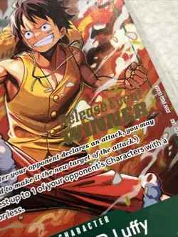 Optcg- P-135 Monkey D Luffy Promo Pre Release Winner Card - Image 2