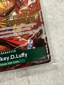 Optcg- P-135 Monkey D Luffy Promo Pre Release Winner Card - Image 3