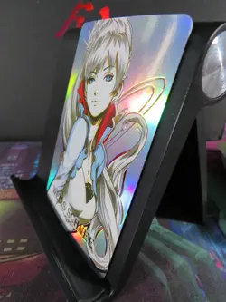 Weiss Schnee RWBY Art Card Rare Holo Collectible Anime Manga CCG NM - Image 2