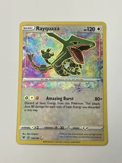 Pokemon TCG Card | Rayquaza 138/185 Vivid Voltage| Amazing Rare - Image 1
