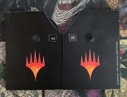 MTG LIFE COUNTER - WHEEL DIAL COUNT DOWN COMMANDER MTG BLACK 40 SPINDOWN (2) - Image 1