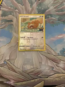 Bidoof Pokemon Go Unpeeled Ditto Reverse Holo Card 059/078 Near Mint - Image 1