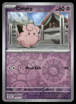 Clefairy 078/167 Reverse Holo Twilight Masquerade pokemon TCG trading card - Image 1
