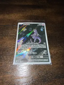 Pokemon TCG Mewtwo SVP 052 Scarlet Violet 151 Black Star Promo Card (SEALED) - Image 1