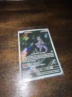 Pokemon TCG Mewtwo SVP 052 Scarlet Violet 151 Black Star Promo Card (SEALED) - Image 5
