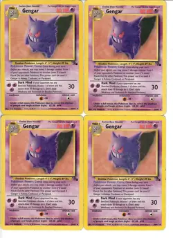 Pokemon TCG Fossil card lot collection (non foil) - Gastly, Haunter, Gengar - Image 1