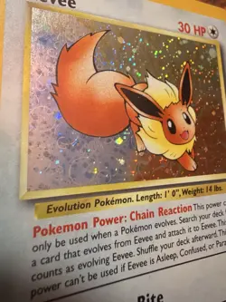 Pokemon Eevee TCG #11 Black Star Holo Promo Card 1999 WOTc - Image 2