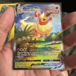 🔥 Clean Pokemon TCG Flareon VMAX SWSH180 Sword & Shield Promo Card - Image 1