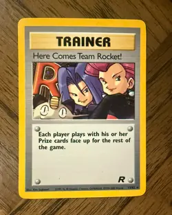 Vintage Pokemon Trainer: Here Comes Team Rocket! (15/82) Team Rocket Holo card - Image 1