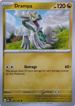 DRAMPA - UNCOMMON - OBSIDIAN FLAMES - POKEMON CARD - 161/197 - Image 1