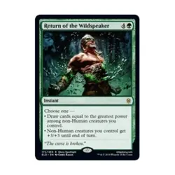 WOTC MtG Throne of Eldraine Return of the Wildspeaker (R) (Foil) NM - Image 1