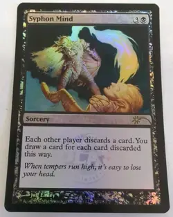 Magic MTG SYPHON MIND - WPN Gateway Foil DCI Promo - Image 1
