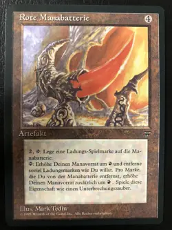 Renaissance Red Mana Battery GERMAN FBB NM- MTG Magic The Gathering - Image 1