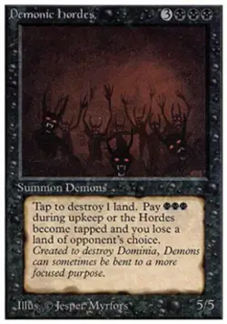 Demonic Hordes - Heavy Play MTG Unlimited - Image 1