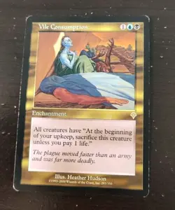 1x Vile Consumption / Invasion / Magic The Gathering / Acceptable/ MTG - Image 1
