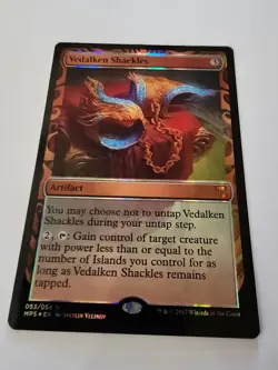 MTG Magic the Gathering Vedalken Shackles Masterpiece Series Unplayed Foil Mint - Image 3