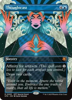 Thoughtcast (Borderless) -Foil Near Mint MTG Special Guests - Image 1