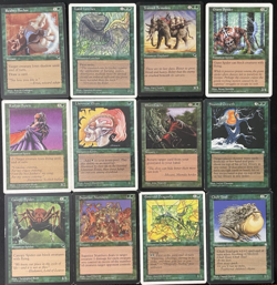 Vintage MTG Lot: 1994-1997 Era 12 Green Cards - NM/LP/MP - Magic The Gathering - Image 1