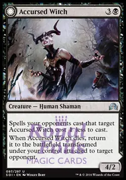Accursed Witch / Infectious Curse 1x FOIL MTG Shadows Over Innistrad Uncommon - Image 1