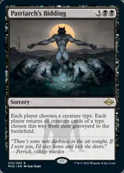 MTG English Patriarch's Bidding NM Normal Modern Horizons 2 - Image 1