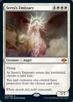 MTG English Serra's Emissary NM Normal Modern Horizons 2 - Image 1