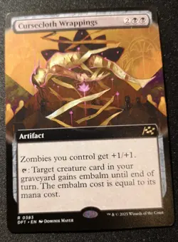 Cursecloth Wrappings - Extended Art - DFT - MTG - NM - EN - 0383 - Image 1