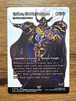 Magic MTG Final Fantasy Golbez, Clad in Darkness #10 *NON-FOIL* Through The Ages - Image 1