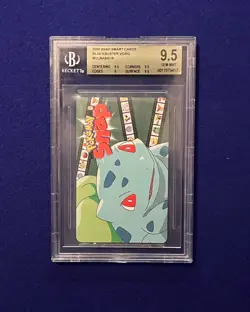 BGS 9.5 Bulbasaur Blockbuster Video Snap Smart Card 2000 Pokemon Snap GEM MINT - Image 1