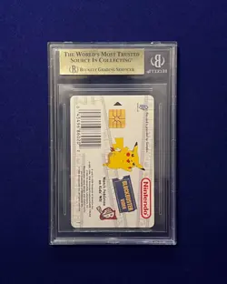 BGS 9.5 Bulbasaur Blockbuster Video Snap Smart Card 2000 Pokemon Snap GEM MINT - Image 3
