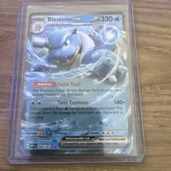 Pokemon Blastoise ex 009/165 Sv: Scarlet & Violet 151 Holo English - Image 1