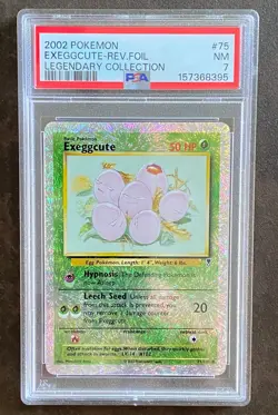 Exeggcute Reverse Foil PSA 7 (NM) 2002 Legendary Collection 75/110 WOTC Pokemon - Image 1