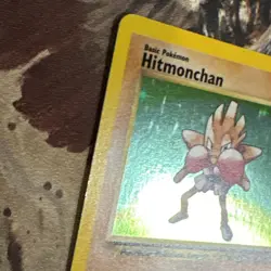 Hitmonchan Pokemon Base Set Unlimited 7/102 Nm-/Lp+ Holo - Image 3