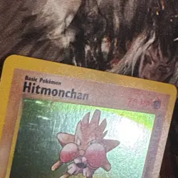 Hitmonchan Pokemon Base Set Unlimited 7/102 Nm-/Lp+ Holo - Image 5