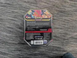 Pokemon TCG Mega Charizard Y EX Sealed Tin. 4 Packs 1 Foil Promo Card. - Image 2
