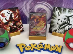 Team Rocket's Moltres ex SAR 124/098 SV10 Glory of Team Rocket Pokemon Korean - Image 1