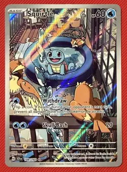 Pokemon TCG Squirtle Illustration Rare 148/142 Stellar Crown - Image 1