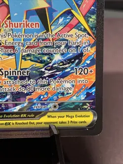 Pokemon TCG Mega Greninja ex 116/086 Me04: Chaos Rising Holo Rare Pack Fresh NM - Image 4