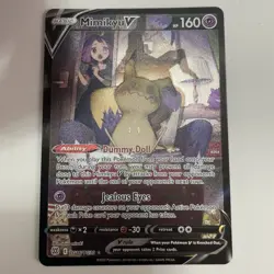 Pokemon TCG Mimikyu v Holo Ultra Rare Card TG16/TG30 Brilliant Stars - Image 1