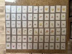 1999 Gold and Silver Pokemon Poker Playing Cards By Nintendo - Image 1
