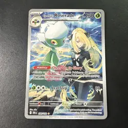 Pokemon TCG Cynthia's Roserade 184/182 Sv10: Destined Rivals Illustration Rare - Image 1