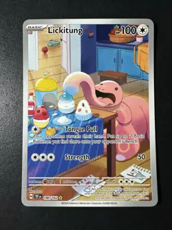 Pokemon TCG Lickitung SV05 Temporal Forces 180/162 Illustration Rare Holo EN NM - Image 1