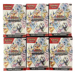Pokemon TCG Scarlet & Violet Prismatic Evolutions Booster Bundles LOT OF 6 NEW - Image 1