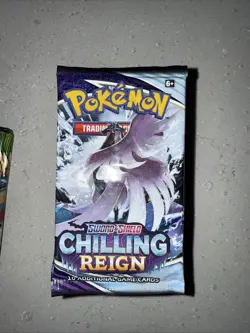 Pokemon TCG: Sword & Shield - Chilling Reign Sleeved Booster Pack (10 Cards) - Image 1