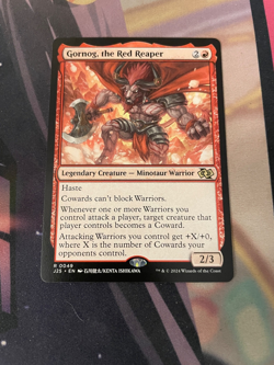 MTG - GORNOG THE RED REAPER - RARE - NM - J25 - ANIME - Image 1