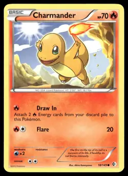 Charmander 18/149 Common Boundaries Crossed Pokemon Lightly Played - Image 1