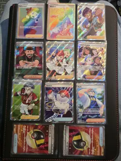 Pokemon Trainer Card Lot Of 11 (W/ Rainbow Full Arts) Mint Condition - Image 1