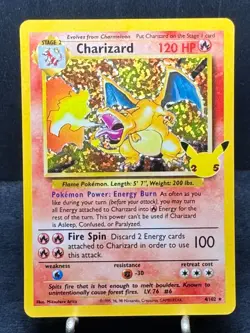Pokemon Card Charizard 4/102 Holo Vintage 1995-1999 Base Set CELEBRATIONS - Image 2
