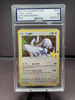Pokemon TCG Lugia 022/025 Celebrations Holo Rare 25th Anniversary AGS 9 - Image 1
