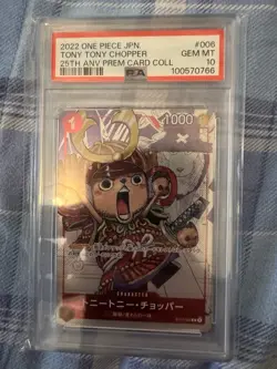 2022 One Piece JP TONY TONY CHOPPER 25th Anniversary Collection PSA 10 #006 - Image 1